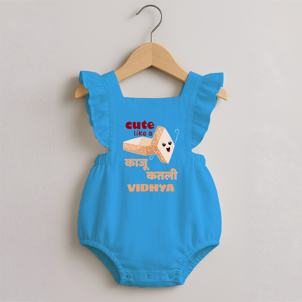 Happy Diwali | Glowing with Diwali Joy Romper Frock - SKY BLUE - 0 - 3 Months Old (Chest 19")