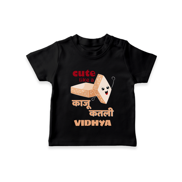 Happy Diwali | Glowing with Diwali Joy T-Shirt - BLACK - 0-5 Months Old (Chest 17")