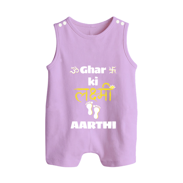 Happy Diwali | Shubh Labh Celebration Romper Suit - LILAC - 0 - 5 Months Old (Chest 18")