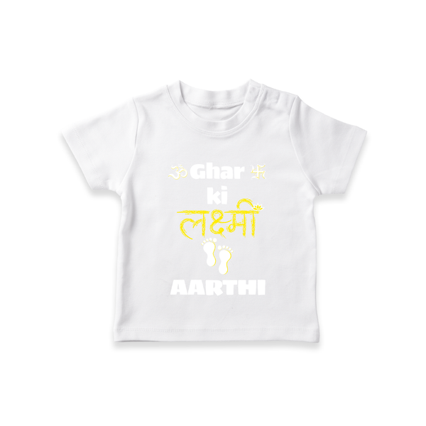 Happy Diwali | Shubh Labh Celebration T-Shirt - WHITE - 0-5 Months Old (Chest 17")