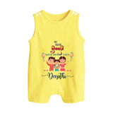 Happy Diwali | New Beginnings Celebration Romper Suit - PASTEL YELLOW - 0 - 5 Months Old (Chest 18")