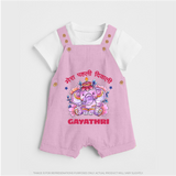 Happy Diwali | Little Star of the Celebration Dungaree Set - BABY PINK - 0 - 5 Months Old (Chest 18")