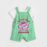Happy Diwali | Little Star of the Celebration Dungaree Set - GREEN - 0 - 5 Months Old (Chest 18")