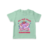 Happy Diwali | Little Star of the Celebration T-Shirt - MINT GREEN - 0-5 Months Old (Chest 17")