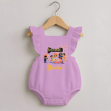 Happy Diwali | Traditional Celebration Fun Romper Frock - BABY PINK - 0 - 3 Months Old (Chest 19")