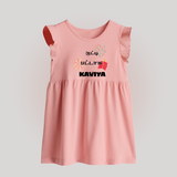 Happy Diwali | Mithai and Blessings Baby Frock - BABY PINK - 0 - 3 Months Old (Chest 17")