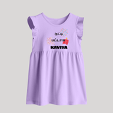 Happy Diwali | Mithai and Blessings Baby Frock - LILAC - 0 - 3 Months Old (Chest 17")