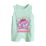 Happy Diwali | Celebration is Lighting Up Romper Suit - MINT GREEN - 0 - 5 Months Old (Chest 18")
