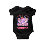 Happy Diwali | Celebration is Lighting Up Romper - BLACK - New Born (Chest 14")