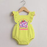 Happy Diwali | Celebration is Lighting Up Romper Frock - PASTEL YELLOW - 0 - 3 Months Old (Chest 19")