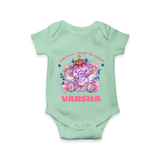 Happy Diwali | Celebration is Lighting Up Romper - MINT GREEN - New Born (Chest 14")