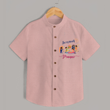 Happy Diwali | Prosperity and Fun Personalized Shirt - PEACH - 0 - 6 Months Old (Chest 23")