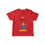 Happy Diwali | Grand Celebration Little One T-Shirt - RED - 0-5 Months Old (Chest 17")