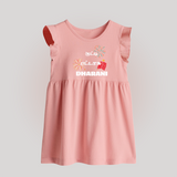 Happy Diwali | Diwali Delight and Fun Personalized Baby Frock - BABY PINK - 0 - 3 Months Old (Chest 17")