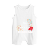 Happy Diwali | Diwali Delight and Fun Personalized Romper Suit - WHITE - 0 - 5 Months Old (Chest 18")
