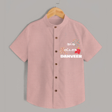 Happy Diwali | Diwali Delight and Fun Personalized Shirt - PEACH - 0 - 6 Months Old (Chest 23")