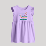 Happy Diwali | Puja and Crackers Fun Baby Frock - LILAC - 0 - 3 Months Old (Chest 17")