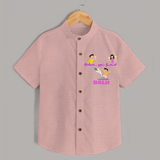 Happy Diwali | Festival Joy and Fun Personalized Shirt - PEACH - 0 - 6 Months Old (Chest 23")