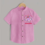 Happy Diwali | Deepawali Purity and Fun Shirt - BABY PINK - 0 - 6 Months Old (Chest 23")