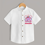Happy Diwali | Deepawali Purity and Fun Shirt - WHITE - 0 - 6 Months Old (Chest 23")