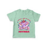 Happy Diwali | Deepawali Purity and Fun T-Shirt - MINT GREEN - 0-5 Months Old (Chest 17")