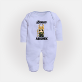  Mini Hero Avengers Assemble Full Body Suit - BABY BLUE - New Born (Chest 7.5")