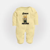  Mini Hero Avengers Assemble Full Body Suit - PASTEL YELLOW - New Born (Chest 7.5")