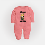  Mini Hero Avengers Assemble Full Body Suit - PEACH - New Born (Chest 7.5")