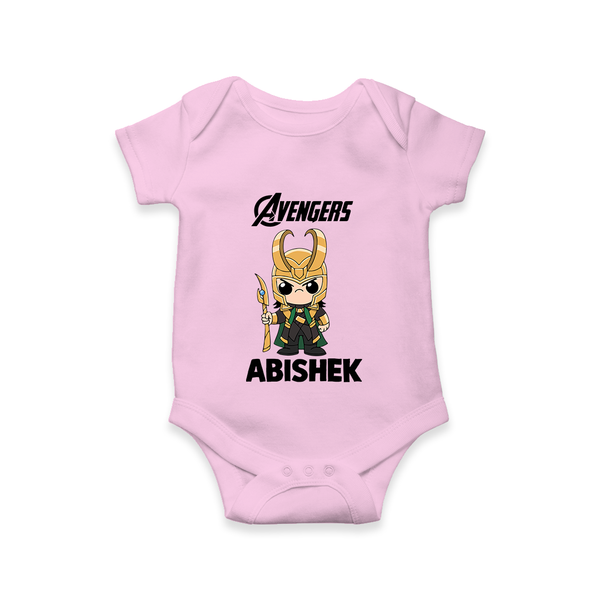  Mini Hero Avengers Assemble Romper - BABY PINK - New Born (Chest 14")