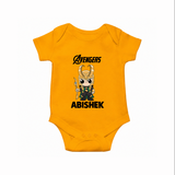  Mini Hero Avengers Assemble Romper - CHROME YELLOW - New Born (Chest 14")