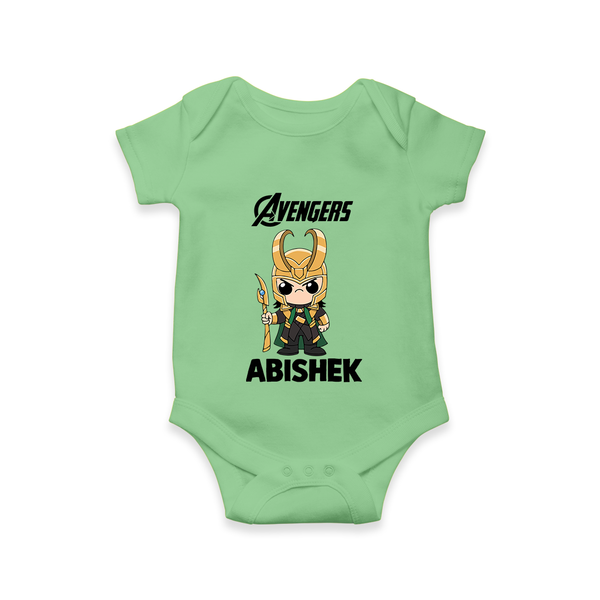  Mini Hero Avengers Assemble Romper - GREEN - New Born (Chest 14")