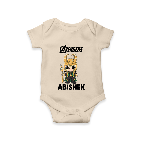  Mini Hero Avengers Assemble Romper - IVORY - New Born (Chest 14")
