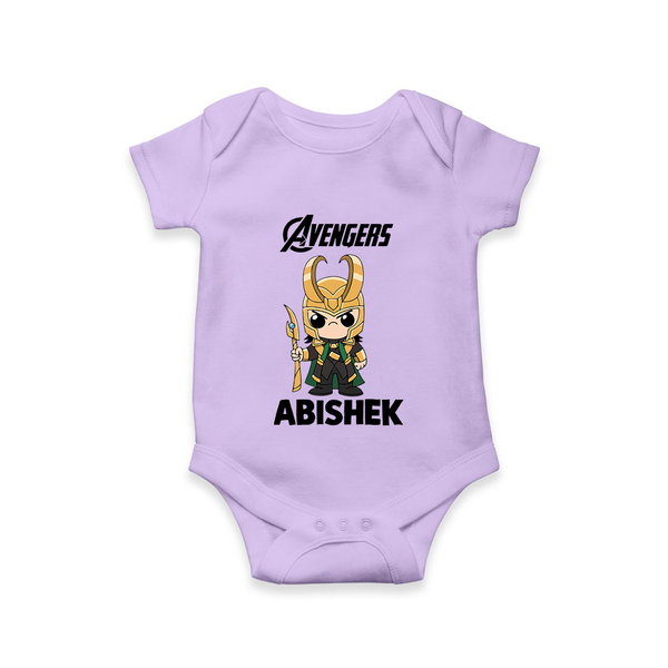  Mini Hero Avengers Assemble Romper - LILAC - New Born (Chest 14")