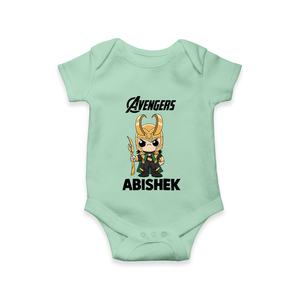  Mini Hero Avengers Assemble Romper - MINT GREEN - New Born (Chest 14")