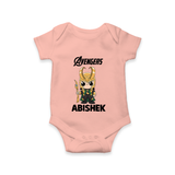  Mini Hero Avengers Assemble Romper - PEACH - New Born (Chest 14")