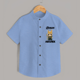  Mini Hero Avengers Assemble Shirt - SKY BLUE - 0 - 6 Months Old (Chest 23")