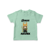  Mini Hero Avengers Assemble TShirt - MINT GREEN - 0-5 Months Old (Chest 17")