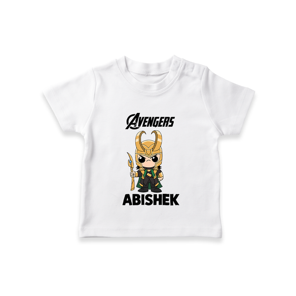  Mini Hero Avengers Assemble TShirt - WHITE - 0-5 Months Old (Chest 17")
