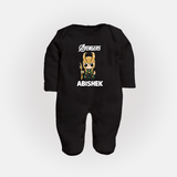  Mini Hero Avengers Assemble Full Body Suit - BLACK - New Born (Chest 7.5")