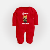  Mini Hero Avengers Assemble Full Body Suit - RED - New Born (Chest 7.5")