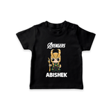 Mini Hero Avengers Assemble TShirt - BLACK - 0-5 Months Old (Chest 17")