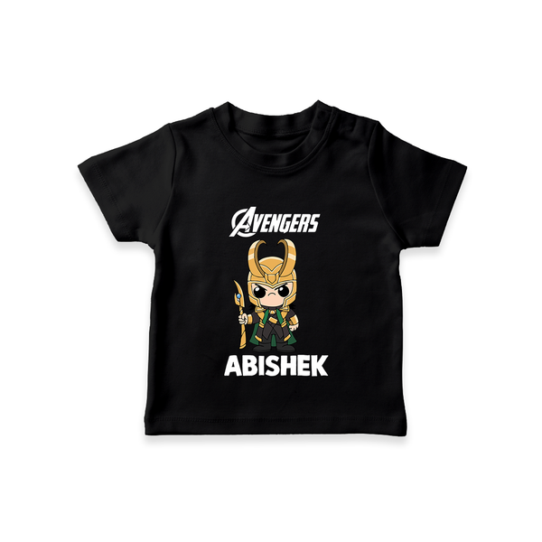  Mini Hero Avengers Assemble TShirt - BLACK - 0-5 Months Old (Chest 17")