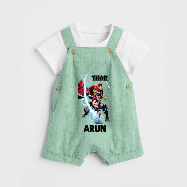 Mighty Thor Lightning Strike Dungaree - MINT GREEN - 0 - 5 Months Old (Chest 18")