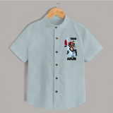 Mighty Thor Lightning Strike Shirt - ARCTIC BLUE - 0 - 6 Months Old (Chest 23")