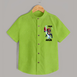 Mighty Thor Lightning Strike Shirt - LIME GREEN - 0 - 6 Months Old (Chest 23")