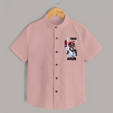 Mighty Thor Lightning Strike Shirt - PEACH - 0 - 6 Months Old (Chest 23")