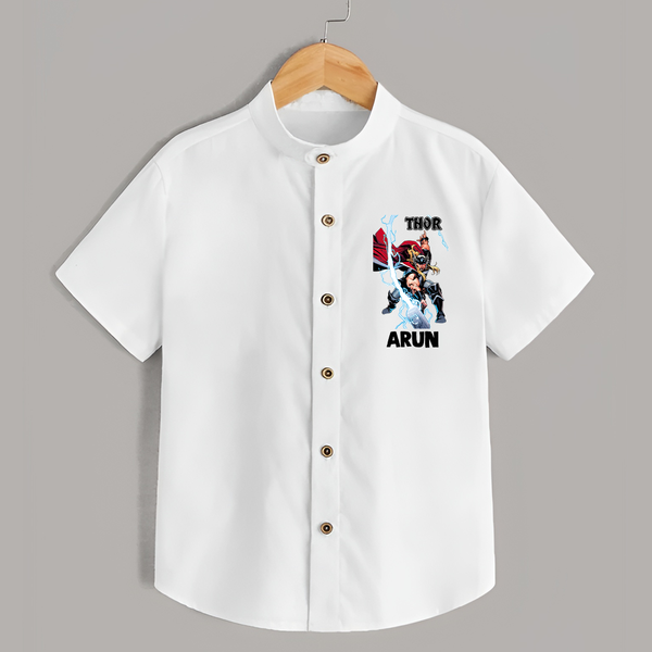 Mighty Thor Lightning Strike Shirt - WHITE - 0 - 6 Months Old (Chest 23")