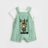  Mischief Maker Loki Chibi Dungaree - MINT GREEN - 0 - 5 Months Old (Chest 18")