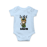  Mischief Maker Loki Chibi Romper - BABY BLUE - New Born (Chest 14")