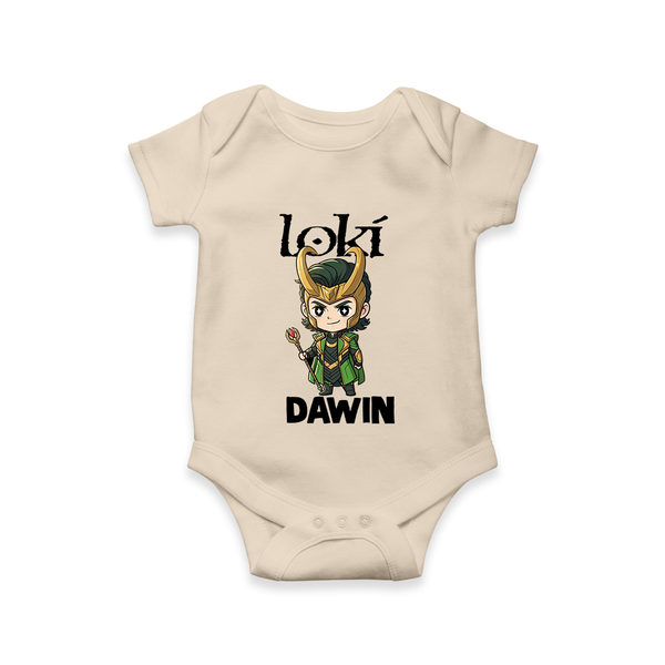  Mischief Maker Loki Chibi Romper - IVORY - New Born (Chest 14")